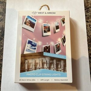 Marble Photo Clip String Lights